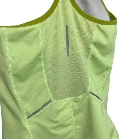 Nike Dri-FIT Tank Top Racerback Athletic Neon Green Running Workout Size XS - Picture 4 of 7